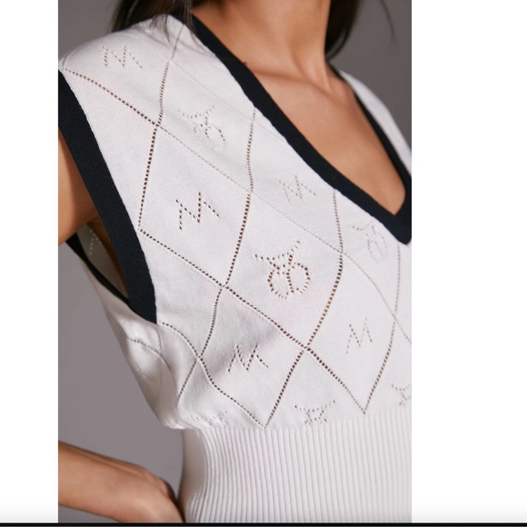 Anthropologie Maeve Violette Icon Logo Vest  Small NWT - Picture 3 of 15